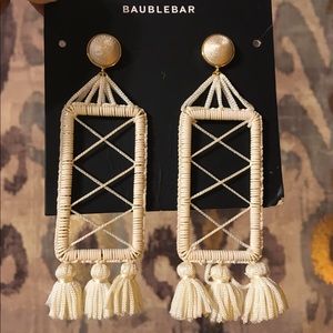 BaubleBar Markita Drop ivory earrings